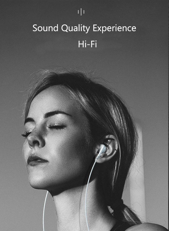 Wired Earphones with Lightning Connector, (Built-in Microphone and Volume Control) Compatible 14/13/12/SE/11/XR/XS/X/8/7, In-Ear White - Image 2